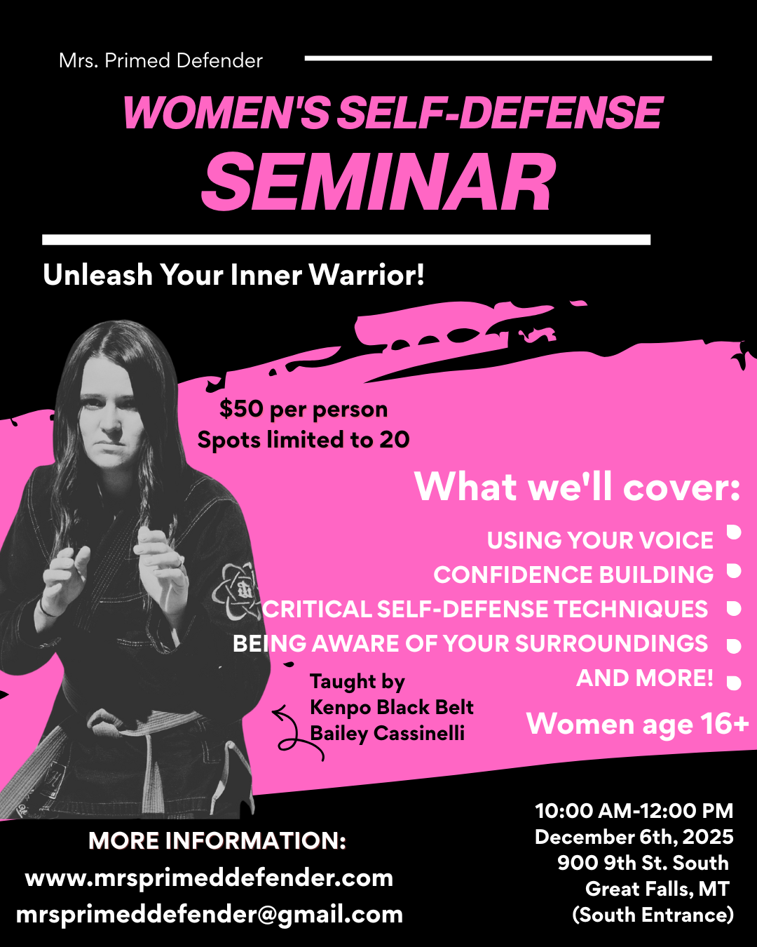 Women's Self Defense Seminar