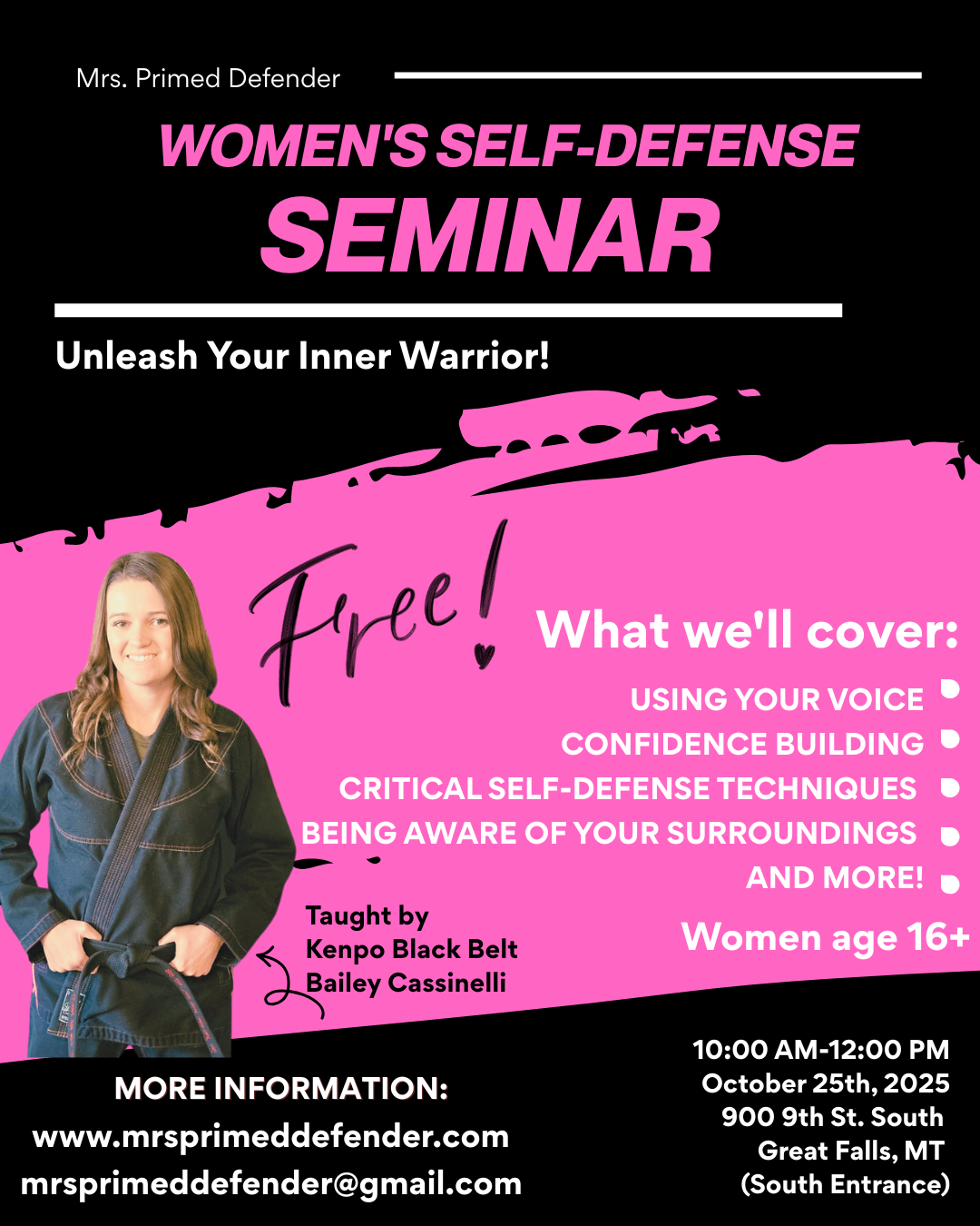 Women's Self Defense Seminar