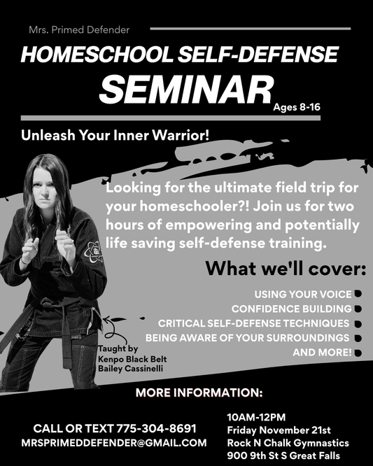 Homeschool Self Defense Seminar