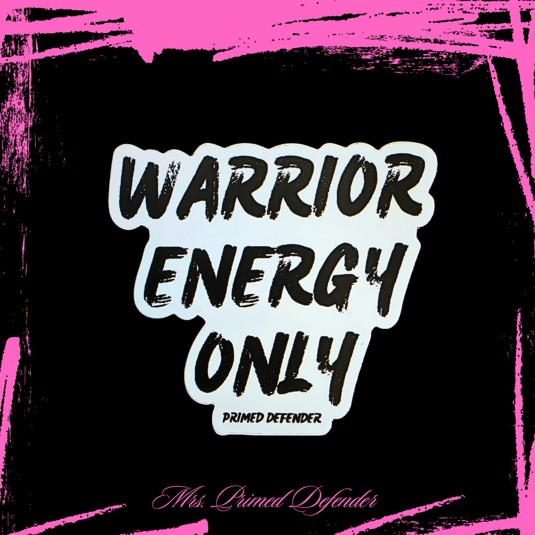 Warrior Energy Only Sticker